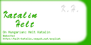 katalin helt business card